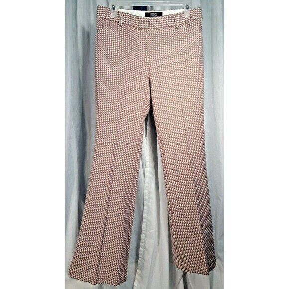Body by Victoria Secret Pant Size 6 Wool Tweed Christie Fit Bootcut Pink Vintage - Picture 1 of 14
